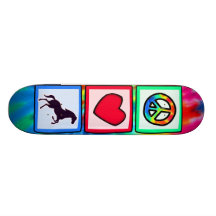 Fred kärlek, hästar anpassad skate board