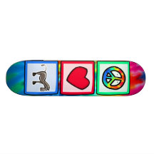 Fred kärlek, hästar skate board deck
