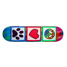 Fred kärlek, hund; Pawprint Skate Deck