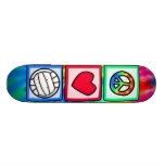 Fred kärlek, volleyboll skate board deck