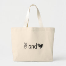 Fred och kärlek tote bag