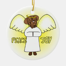 Fredglädje Ängel Dogue de Bordeaux Jul Julgransdekoration