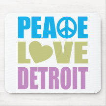 Fredkärlek Detroit Musmattor