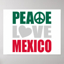 Fredkärlek Mexico Affisch