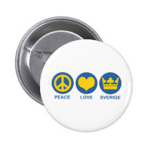 Fredkärlek Sverige Pins