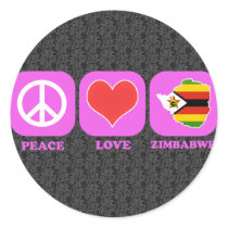 Fredkärlek Zimbabwe klistermärken