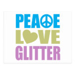 Fredkärlekglitter Vykort