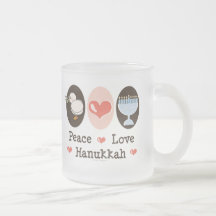 FredkärlekHanukkah frostad mugg