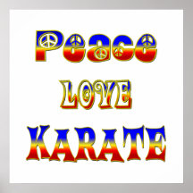 FredkärlekKarate Affischer