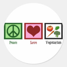 Fredkärlekvegetarian Klistermärke