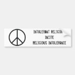 Fredstecken intoleranta ReligionsInciteReligious… Bildekaler