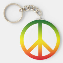 Fredsymbol Rasta Nyckelring