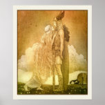 Freyja och Svipdag av John Bauer 1911 Affischer