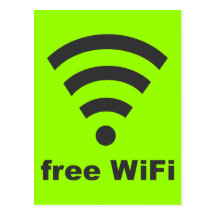FRI ADVERTIZING för INTERNET för WIFI-vektorDATOR Vykort