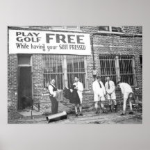Fri lekGolf (stunder som har din kostym att trycka Posters