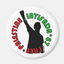 Fri Palestina Intifada Kylskåpsnagnet