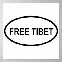 Fri Tibet affisch