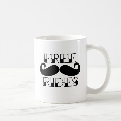 Fria mustaschritter kaffe mugg