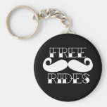 Fria mustaschritter nyckel ring