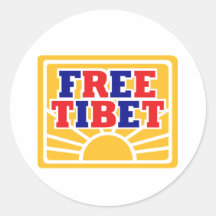Fria Tibet Klistermärke