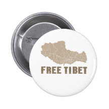 FRIA TIBET/TIBETAN FRIHET KNAPP MED NÅL