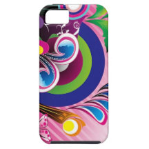 Fria underbara färgrika bakgrundsvektordiagram iPhone 5 cases