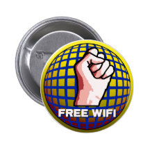 Fria WiFi Knappar Med Nål