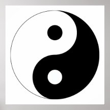 Fridsamma Yin Yang Affisch