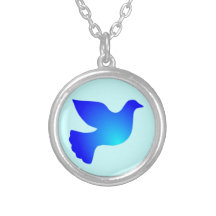 Friedenstaube peace dove selbst gestaltete halskette