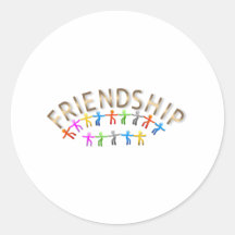 Friendship Round Sticker