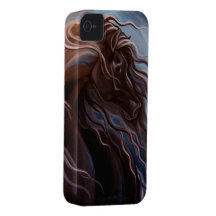 Friesianhäst iPhone 4 Case