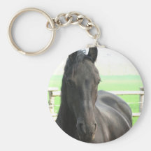 Friesianhäst Keychain Nyckel Ring