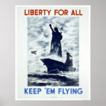 Frihet för all WWII 1942 WPA Posters