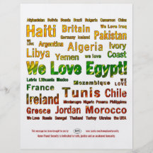 Frihet har vingar~ som vi älskar egypten flygblad designs