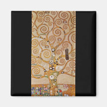 Fris II av Gustav Klimt Kylskåps Magneter