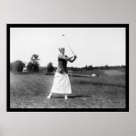 Fröcken E. Pickhardt Leka Golf 1914 Affischer