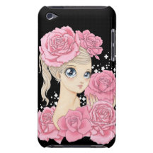 Fröcken rosa ipod touch case (rosa/svarten)