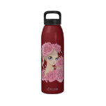 Fröcken rosa waterbottle (rosa/den röda kardinalen vattenflaskor