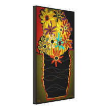 Fröcken Zora 19x32 slågen in kanvastryck