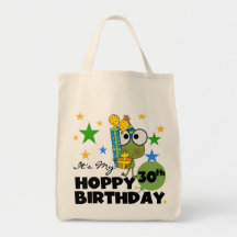 Froggie Hoppy 30års födelsedag Tygkassar