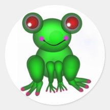Froggy Rund Klistermärke