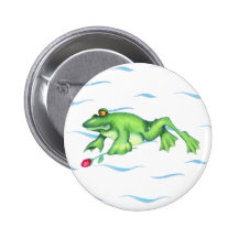 Froggykärlek knäppas knappar med nål