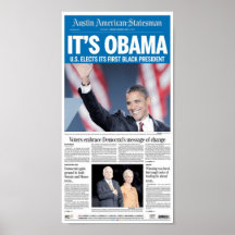Front Page för Austin Amerikan-Statsman valdag Posters