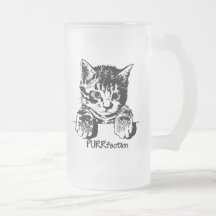 Frostad Glass mugg Purrfection för katt
