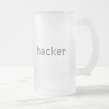 Frostad ölmugg för Hacker