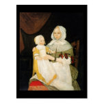 Fru Elizabeth Freake och baby Mary, Ca. 1671-1674 vykort