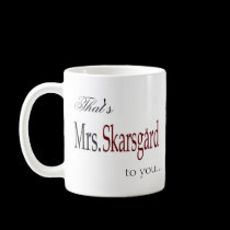"Fru Skarsgard" kaffemugg muggar