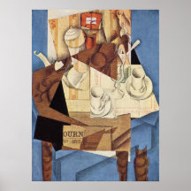 Frukost 1914, vid Juan Gris Affisch