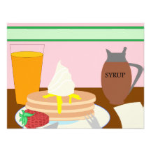 Frukost Inbjudningskort