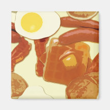 Frukostkökmagnet Kylskåpmagneter